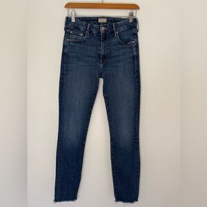 MOTHER The Looker Ankle Fray Jeans Girl Crush 26